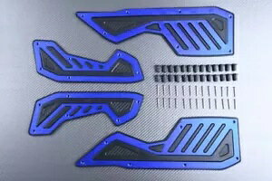 �A���~�j�E�� �u���[ ���}�n Nmax 125 / N-max 155 2020-2021 �t�����g ���A �t�b�g���X�g- Aluminum Blue Yamaha Nmax 125 / N-max 155 2020-2021 Front Rear Footrest- �y���s�A���i�z