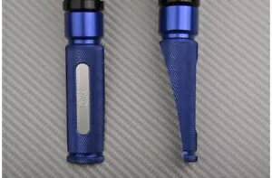 �u���[�A���~�j�E�� �t�����g�t�b�g���X�g 9cm �y�A SUZUKI GSXR 1000 GSX-R 2009-2011 Blue-Alu Pair of Front Foot Rests 9cm SUZUKI GSXR 1000 GSX-R 2009-2011 �y���s�A���i�z