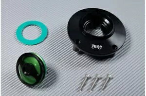 �O���[�� �N�C�b�N �L�[���X 1/4 �^�[���R���^���N �K�X �L���b�v ���}�n XJR 1300 / SP 1999 - 2016 Green Quick Keyless 1/4 Turn Fuel Tank Gas Cap YAMAHA XJR 1300 / SP 1999 - 2016