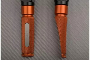 IW - `^ yA A tbgyO 9cm BMW R1200S R1200 S 2006-2009 Orange-Titanium Pair of Rear Footpegs 9cm BMW R1200S R1200 S 2006-2009