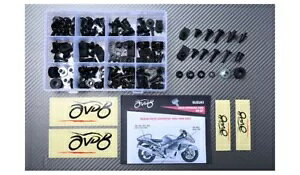 �g�����l�W�⑫�L�b�g �R���v���[�g �u���b�N �X�Y�L �n���u�T 1300 GSX...- Trim Screws Supplemental Kit Complete Black SUZUKI HAYABUSA 1300 GSX...- �y���s�A���i�z