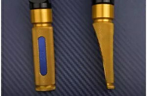S[hu[ AtbgyO 9cm yA TRIUMPH SPEED TRIPLE 955 T509 1999-2001 Gold-Blue Pair of Rear Footpegs 9cm TRIUMPH SPEED TRIPLE 955 T509 1999-2001