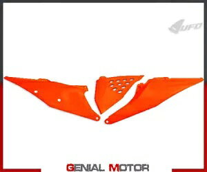 サイドパネル Ufo Plast Ktm Sx 全モデル 2019 - 2021 オレンジネオン 4FFLU Side Panels Ufo Plast For Ktm Sx All Models 2019 - 2021 Orange neon 4FFLU