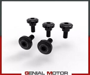 �X�N�����[�L�b�g �T�C�h�J�o�[ DUCABIKE KVT11D �u���b�N Ducati MONSTER 937 2021 - 2022�p Screw Kit Side Cover DUCABIKE KVT11D BLACK for Ducati MONSTER 937 2021 - 2022 �y���s�A���i�z