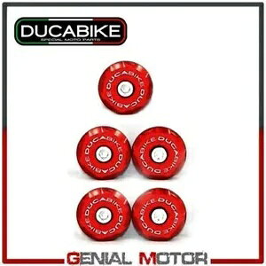 �t���[�� �L���b�v 998 �@�B���H�A���~�j�E�� CNC ���b�h Ducabike Ducati 998 2002 - 2004 Frame Caps 998 in Machined Aluminum CNC Red Ducabike Ducati 998 2002 - 2004