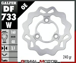 Galfer �u���[�L�f�B�X�N �t�����g �E�F�[�u�Œ� 160x3.1 mm SUZUKI LT R 450 RIGHT/DER 2006- Galfer brake discs front wave fixed 160x3.1 mm SUZUKI LT R 450 RIGHT/DER 2006- �y���s�A���i�z