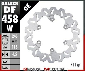 Galfer A u[L fBXN WAVE FIXED 245x4mm }n SRX 600 NVbN by BIRD 1990 Galfer Rear Brake Disc WAVE FIXED 245x4mm YAMAHA SRX 600 Classic by BIRD 1990