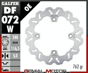 Galfer ���A �u���[�L �f�B�X�N �E�F�[�u�Œ� 240x5mm �z���_ CB 600 �z�[�l�b�g 2007 Galfer Rear Brake Disc WAVE FIXED 240x5mm HONDA CB 600 HORNET 2007 �y���s�A���i�z