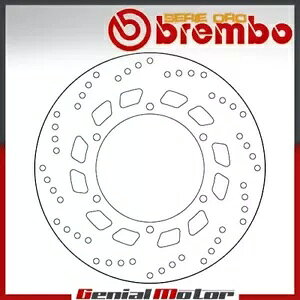 �u���[�L�f�B�X�N�Œ�u�����{�Z���G�I�����A���}�n Gts 1000 1993 - 1996 Brake Disc Fixed Brembo Serie Oro Rear for Yamaha Gts 1000 1993 - 1996 �y���s�A���i�z