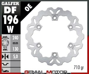Galfer A u[L fBXN EF[uŒ 240x5mm JTL [t@[ 1100 E/DER 1996 Galfer Rear Brake Disc WAVE FIXED 240x5mm KAWASAKI ZEPHYR 1100 RIGHT/DER 1996