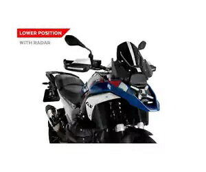 PUIG 21794N SP �t�����g�K���X ���[�_�[�t�� BMW R1300 GS TROPHY 2023 2024 �u���b�N- PUIG 21794N SP Windshield with RADAR BMW R1300 GS TROPHY 2023 2024 BLACK- �y���s�A���i�z