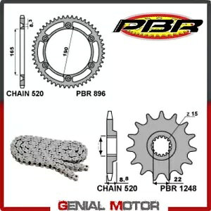 EK1923G `F[ƃXvPbgLbg 14 / 50 / 520 PBR KTM MX 1988 - 1989 EK1923G Chain and Sprockets Kit 14 / 50 / 520 PBR for KTM MX 1988 - 1989