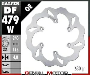 Galfer ���A�u���[�L�f�B�X�N �E�F�[�u�Œ� 240x4mm ���}�n YZ 250�AWR 1999-2000 Galfer Rear Brake Disc WAVE FIXED 240x4mm YAMAHA YZ 250, WR 1999-2000