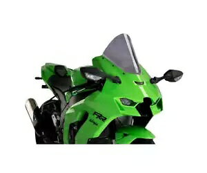 PUIG tgKX 20540F R-RACER KAWASAKI ZX-10RR 2021 - 2024 _[NX[N PUIG Windshield 20540F R-RACER KAWASAKI ZX-10RR 2021 - 2024 DARK SMOKE