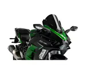 PUIG tgKX 21714N Z-[VO JTL jW H2 SX SE 2022 - 2024 BLACK-21714N PUIG Windshield 21714N Z-RACING KAWASAKI NINJA H2 SX SE 2022 - 2024 BLACK-21714N