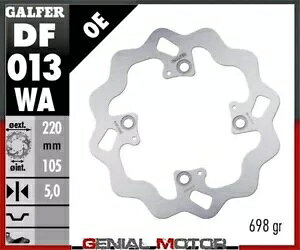 Galfer ���A �u���[�L �f�B�X�N �E�F�[�u�Œ� 220x5mm �z���_ CBR 900 RR (929) 2000-2001 Galfer Rear Brake Disc WAVE FIXED 220x5mm HONDA CBR 900 RR (929) 2000-2001 �y���s�A���i�z