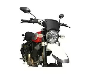 PUIG �t�����g�p�l�� �A���~ DUCATI SCRAMBLER DARK PRO 1100 2021 2024 �u���b�N- PUIG front panel alum DUCATI SCRAMBLER DARK PRO 1100 2021 2024 black- �y���s�A���i�z