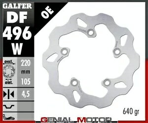 Galfer ���A �u���[�L �f�B�X�N �E�F�[�u�Œ� 220x4,5mm ���}�n MT 10 �c�A���[ �G�f�B�V���� 2018 Galfer Rear Brake Disc WAVE FIXED 220x4,5mm YAMAHA MT 10 TOURER EDITION 2018 �y���s�A���i�z