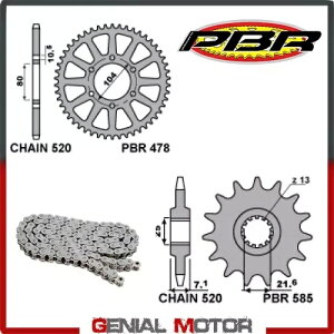EK2601G `F[ƃXvPbgLbg 16 / 43 / 520 PBR KAWASAKI ZX-6R 2011 - 2018 EK2601G Chain and Sprockets Kit 16 / 43 / 520 PBR KAWASAKI ZX-6R 2011 - 2018