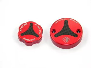 t̃^N Lbv bh Ducabike Ducati Panigale V2 2020 - 2023 Fluid Tank Caps Red Ducabike For Ducati Panigale V2 2020 - 2023