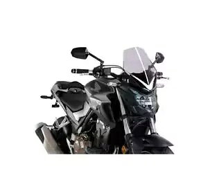 Puig �t�����g�K���X ���C�g�X���[�N �l�C�L�b�h N.G.�X�|�[�c 3657H �z���_ CB 500 F 2016 2022 Puig Windshield Light Smoke Naked N.G. Sport 3657H for HONDA CB 500 F 2016 2022