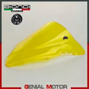 Biondi tgKXCG[ 8010120 }n YZF-R6 600 2003 - 2005 Biondi Windshield Transparent Yellow 8010120 for YAMAHA YZF-R6 600 2003 - 2005