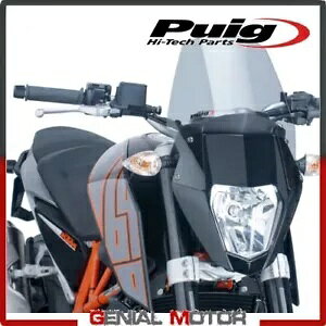 PUIG �E�B���h�V�[���h ���C�g �X���[�N 6009H KTM DUKE 690 R 2012 / 2018�p PUIG WINDSHIELD LIGHT SMOKED 6009H for KTM DUKE 690 R 2012 / 2018 �y���s�A���i�z