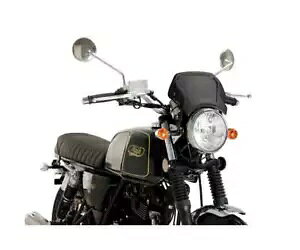 PUIG A~jE tg pl TRIUMPH SPEED 400 2024 ubN- PUIG Aluminum Front Panel TRIUMPH SPEED 400 2024 Black-