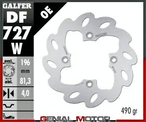 Galfer ���A�u���[�L�f�B�X�N WAVE FIX 196x4mm BOMBARDIER4 �z�C�[���A�E�g�����_�[ 800 DER.2006 Galfer Rear BrakeDisc WAVE FIX 196x4mm BOMBARDIER4 WheelsOUTLANDER 800 DER.2006 �y���s�A���i�z