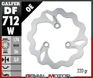 Galfer �t�����g �u���[�L �f�B�X�N �E�F�[�u�Œ� 174x3mm �z���_ TRX 400 EX 1999-2008 Galfer Front Brake Disc WAVE FIXED 174x3mm HONDA TRX 400 EX 1999-2008 �y���s�A���i�z