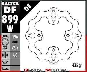 Galfer ���A �u���[�L �f�B�X�N WAVE FIXED 196x4mm POLARIS PREDATOR 500 2003 Galfer Rear Brake Disc WAVE FIXED 196x4mm POLARIS PREDATOR 500 2003 �y���s�A���i�z