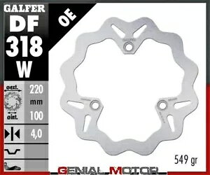 Galfer �t�����g �u���[�L �f�B�X�N �E�F�[�u�Œ� 220x4mm �X�Y�L UH 125 �o�[�O�}�� 2002-2006 Galfer Front Brake Disc WAVE FIXED 220x4mm SUZUKI UH 125 BURGMAN 2002-2006 �y���s�A���i�z
