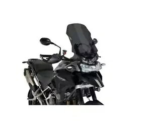 PUIG �t�����g�K���X 21336F �c�[�����O �g���C�A���t �^�C�K�[ 1200 �����[ �v�� 2022 2024 �_�[�N�X���[�N PUIG Windshield 21336F TOURING TRIUMPH TIGER 1200 RALLY PRO 2022 2024 DARK SMOKE