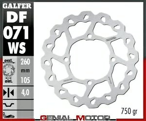 Galfer �t�����g �u���[�L �f�B�X�N �E�F�[�u�Œ�I�[�o�[�T�C�Y 260x4,2mm �z���_ PS 125i 2006 Galfer Front Brake Disc WAVE FIXED OVERSIZE 260x4,2mm HONDA PS 125i 2006 �y���s�A���i�z