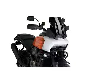 Puig tgKX ubN X|[c 20841N n[[_rbh\ p AJ 1250 2021 - 2023 Puig Windshield Black Sport 20841N HARLEY DAVIDSON PAN AMERICA 1250 2021 - 2023