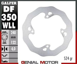 Galfer �u���[�L�f�B�X�N ���A �E�F�[�u�Œ�\���b�h 240x4 mm SUZUKI RM 250 Z 2013-2018- Galfer brake discs rear wave fixed solid 240x4 mm SUZUKI RM 250 Z 2013-2018- �y���s�A���i�z