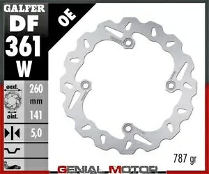Galfer A u[L fBXN WAVE FIXED 260x5mm SUZUKI DL 1000 V-STROM XT ABS 2017 Galfer Rear Brake Disc WAVE FIXED 260x5mm SUZUKI DL 1000 V-STROM XT ABS 2017
