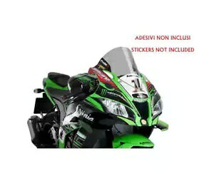 PUIG tgKX 9849H R-RACER KAWASAKI ZX-10R NINJA KRT 2016 - 2020 CgX[N PUIG Windshield 9849H R-RACER KAWASAKI ZX-10R NINJA KRT 2016 - 2020 LIGHT SMOKE
