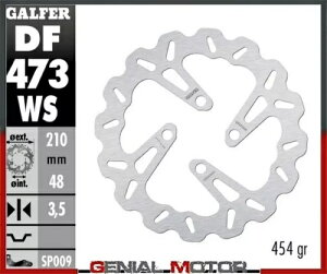 Galfer u[LfBXN tg EF[u Œ I[o[TCY 210x3.5 mm }n BW'S 100 2000- Galfer brake discs front wave fixed oversize 210x3.5 mm Yamaha BW'S 100 2000-