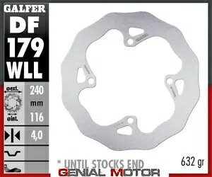 Galfer �u���[�L�f�B�X�N ���A �E�F�[�u�Œ�\���b�h 240x4 mm �X�Y�L RM 250 Z 2004-2006- Galfer brake discs rear wave fixed solid 240x4 mm SUZUKI RM 250 Z 2004-2006- �y���s�A���i�z