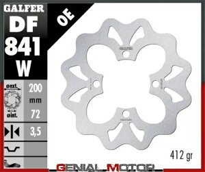 Galfer �u���[�L �f�B�X�N �t�����g �t�B�b�N�X 200x3.5mm ���}�n YXR 700 RHINO 4X4 DER/RIGHT 2008- Galfer brake discs front fix 200x3.5mm Yamaha YXR 700 RHINO 4X4 DER/RIGHT 2008- �y���s�A���i�z