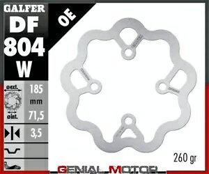Galfer ブレーキ ディスク フロント ウェーブ固定 185x3.5 mm ベータ シント 260 1992-1993- Galfer brake discs front wave fixed 185x3.5 mm beta synt 260 1992-1993-