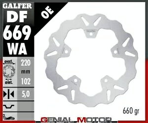 Galfer ���A �u���[�L �f�B�X�N WAVE FIXED 220x5mm APRILIA RSV4 RR 2017 Galfer Rear Brake Disc WAVE FIXED 220x5mm APRILIA RSV4 RR 2017 �y���s�A���i�z
