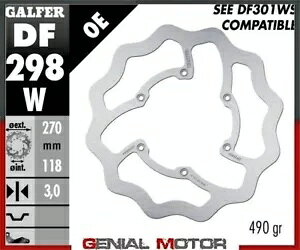 Galfer �u���[�L�f�B�X�N �t�����g �E�F�[�u �Œ� 270 x3 mm FANTASTIC XX 125 2T 2020- Galfer brake discs front wave fixed 270 x3 mm FANTASTIC XX 125 2T 2020- �y���s�A���i�z