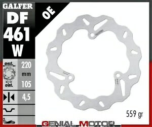 Galfer u[LfBXN A EF[u Œ 220x4.5 mm }n YZF - R25 2015- Galfer brake discs rear wave fixed 220x4.5 mm Yamaha YZF - R25 2015-