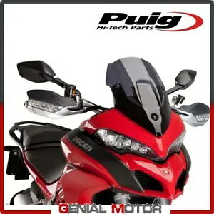 PUIG �E�B���h�V�[���h �_�[�N�X���[�N 7622F �h�D�J�e�B �����e�B�X�g���[�_ 1200 / S 2015 / 2017 PUIG WINDSHIELD DARK SMOKED 7622F DUCATI MULTISTRADA 1200 / S 2015 / 2017