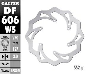 Galfer �u���[�L�f�B�X�N �t�����g �E�F�[�u�Œ� �I�[�o�[�T�C�Y 270 x3 mm KTM 525 MXC 2004- Galfer brake disc front wave fixed oversize 270 x3 mm KTM 525 MXC 2004- �y���s�A���i�z