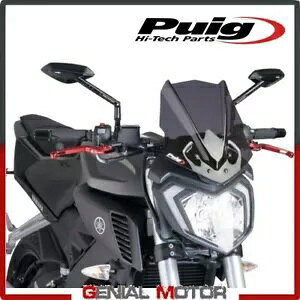Puig �E�B���h�V�[���h �_�[�N�X���[�N 7654F ���}�n MT-125 125 2015 / 2018 PUIG WINDSHIELD DARK SMOKED 7654F YAMAHA MT-125 125 2015 / 2018 �y���s�A���i�z