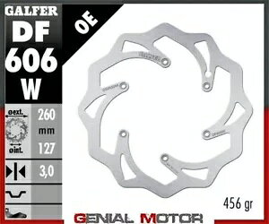 Galfer �u���[�L �f�B�X�N �t�����g �E�F�[�u�Œ� 260x3.2 mm HUSABERG 400 FE 2000- Galfer brake discs front wave fixed 260x3.2 mm HUSABERG 400 FE 2000- �y���s�A���i�z