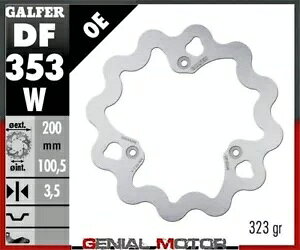 Galfer �u���[�L�f�B�X�N �t�����g �E�F�[�u�Œ� 200x3.5 mm �X�Y�L RM 80 1996-2002- Galfer brake discs front wave fixed 200x3.5 mm Suzuki RM 80 1996-2002- �y���s�A���i�z
